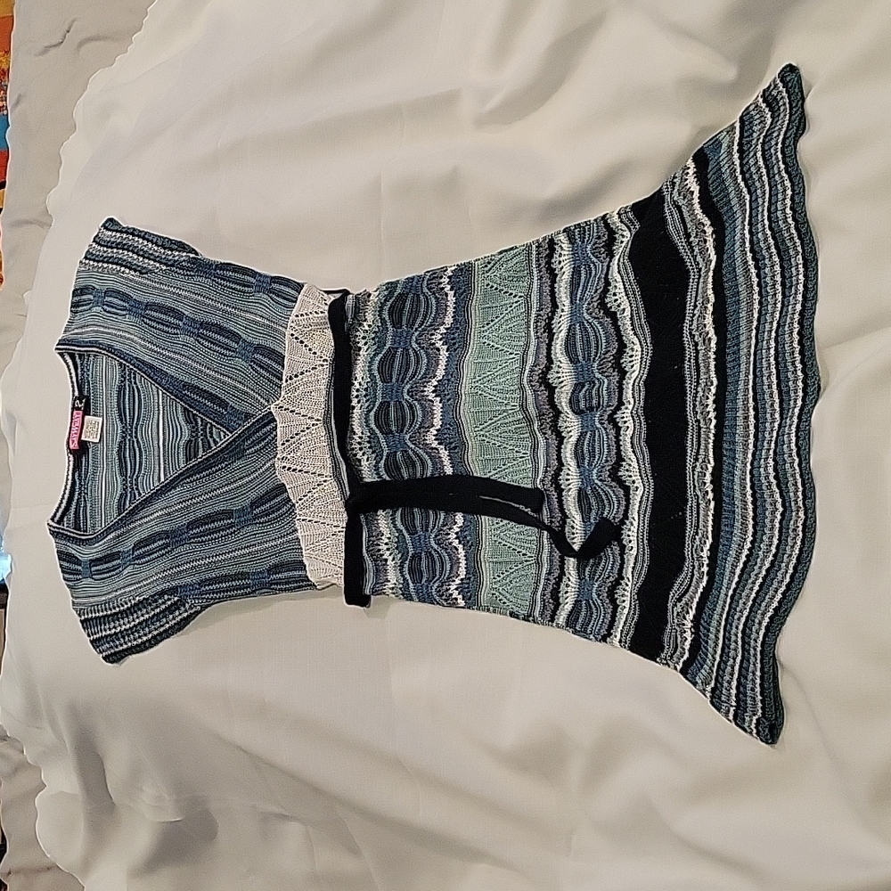 Juniors crochet style dress